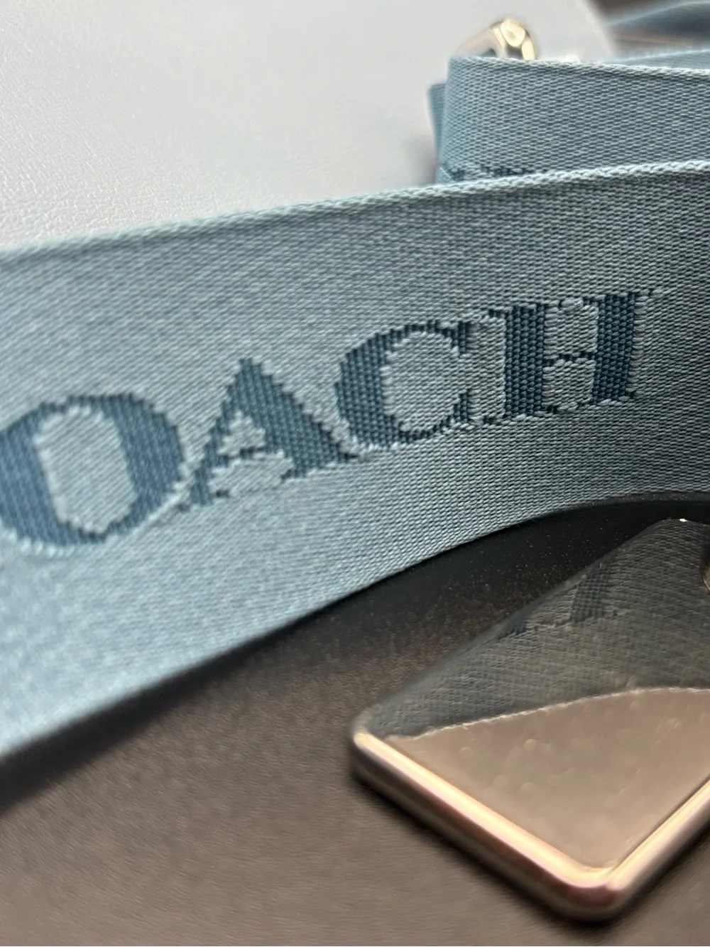 Coach Pace Messenger CR098 Ice Blue Leather Crossbody NWOT Rare